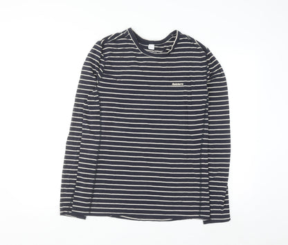Finisterre Men's Blue Striped Long Sleeve Organic Cotton Top M
