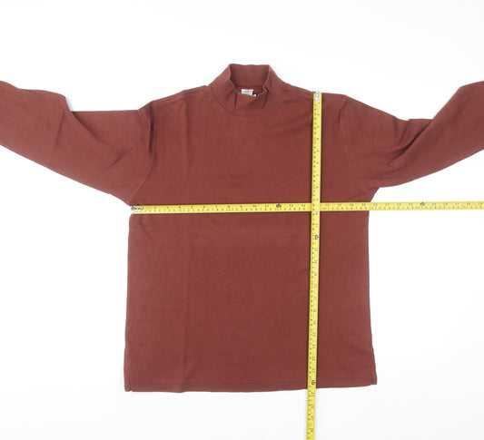 Peruvian Connection Men’s Brown Pima Cotton Long Sleeve Top M