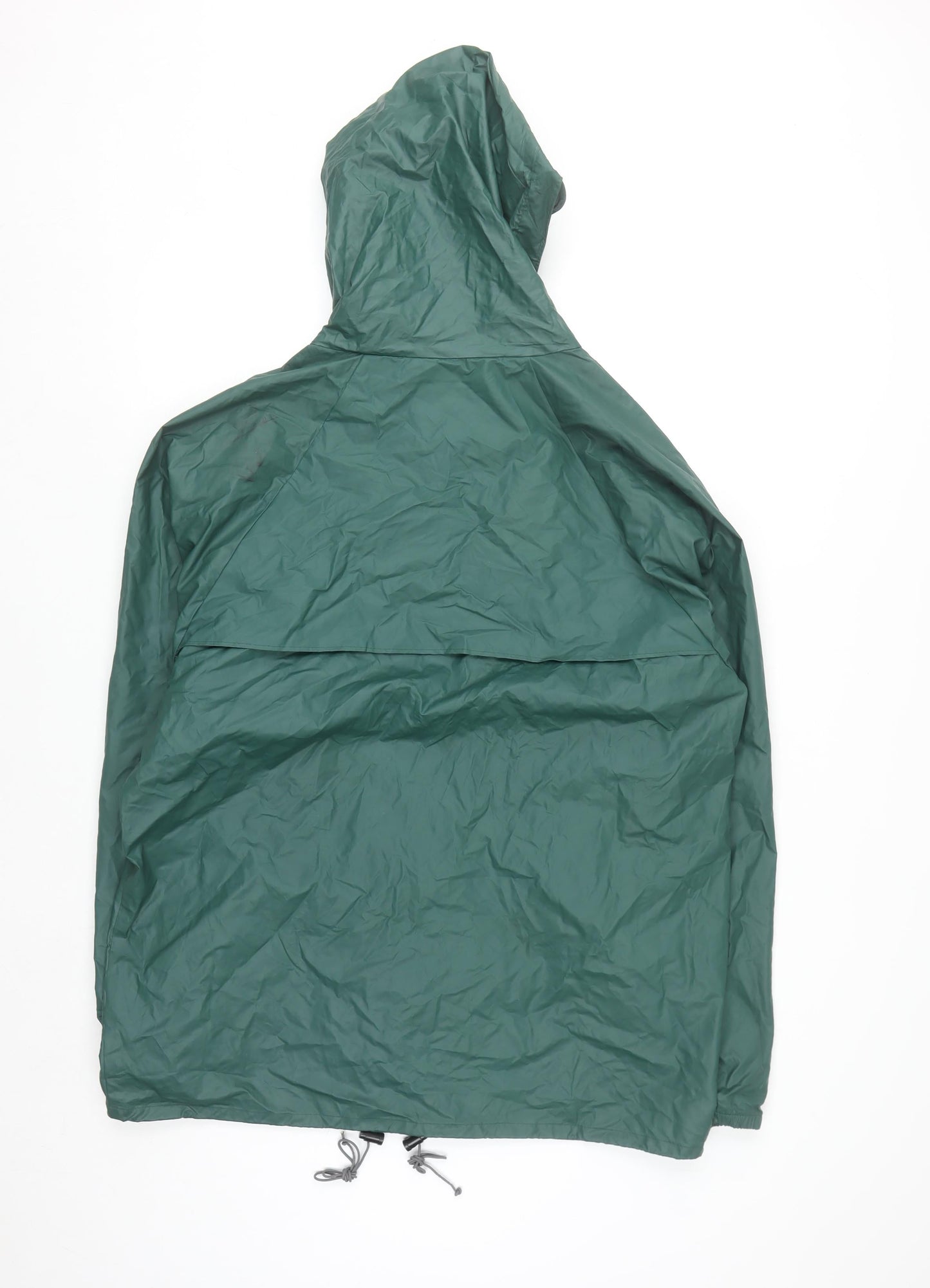 L.L. Bean Men’s Green Hooded Waterproof Rain Coat Jacket Size L Outdoor