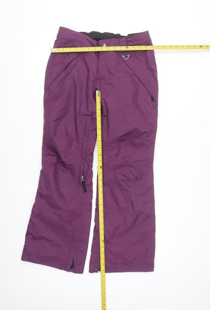 Sweet Women's Purple Snow Pants S Waterproof Insulated Winter Trousers