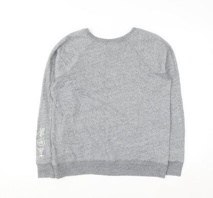 Abercrombie & Fitch Women’s Grey Logo Crew Neck Sweatshirt L