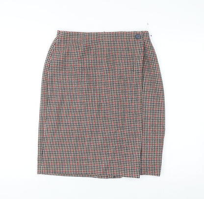 Leslie Fay Women’s Multicoloured Wool Tweed Pencil Skirt Size 12 Petite