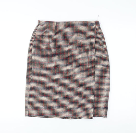Leslie Fay Women’s Multicoloured Wool Tweed Pencil Skirt Size 12 Petite