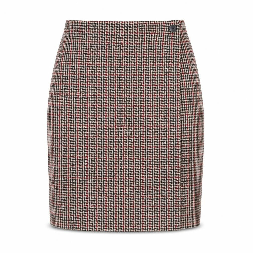 Leslie Fay Women’s Multicoloured Wool Tweed Pencil Skirt Size 12 Petite