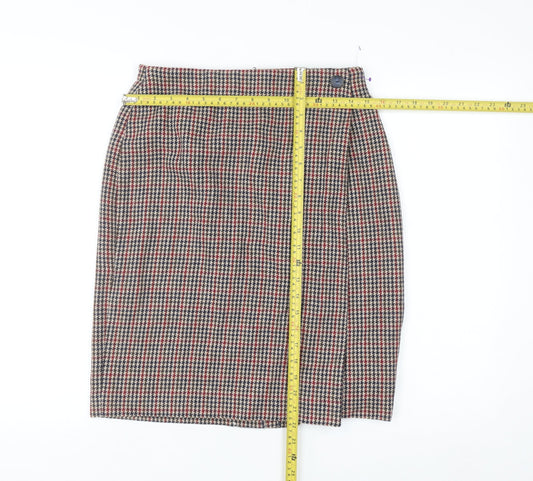 Leslie Fay Women’s Multicoloured Wool Tweed Pencil Skirt Size 12 Petite