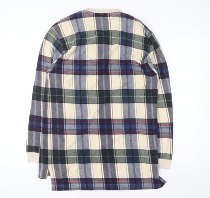 Chaps Ralph Lauren Men's Multicoloured Plaid Henley Cotton Shirt M