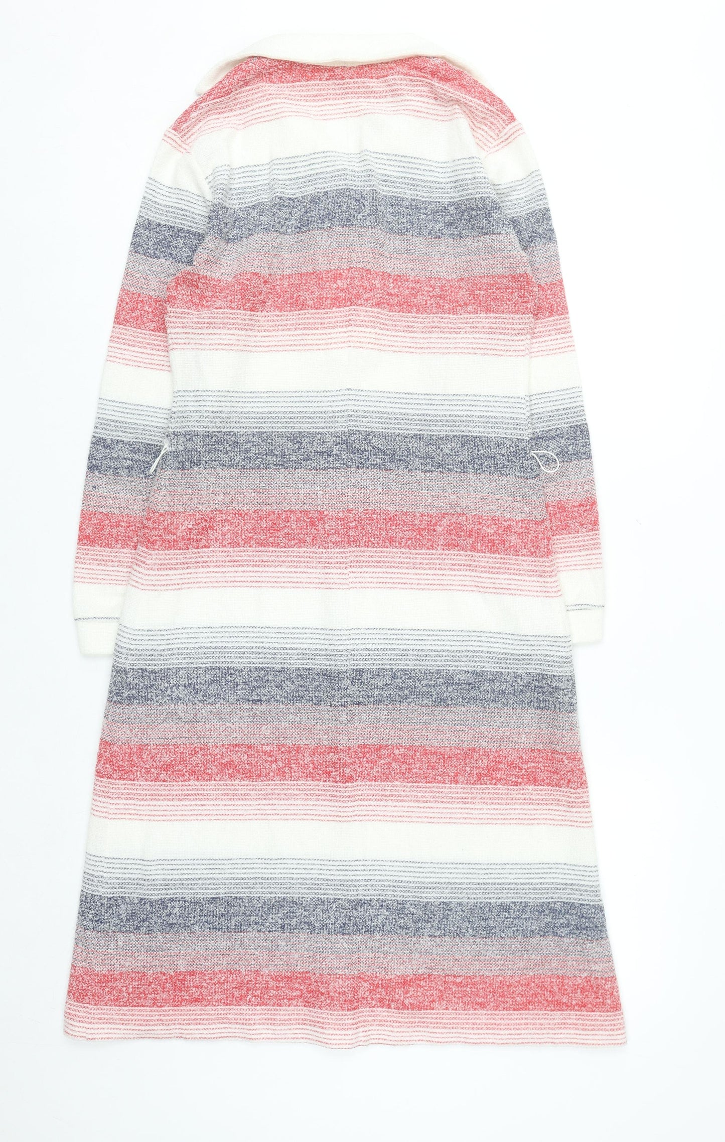 Graell Women Multicoloured Wool Knit Collared Shift Dress Size 8