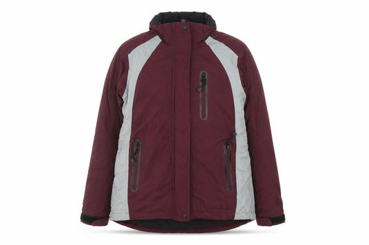 Eddie Bauer EBTEK Women’s Burgundy Ski Jacket S Waterproof Hooded