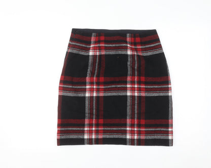 Talbots Women's Multicoloured Plaid Wool Blend Pencil Skirt Size 8