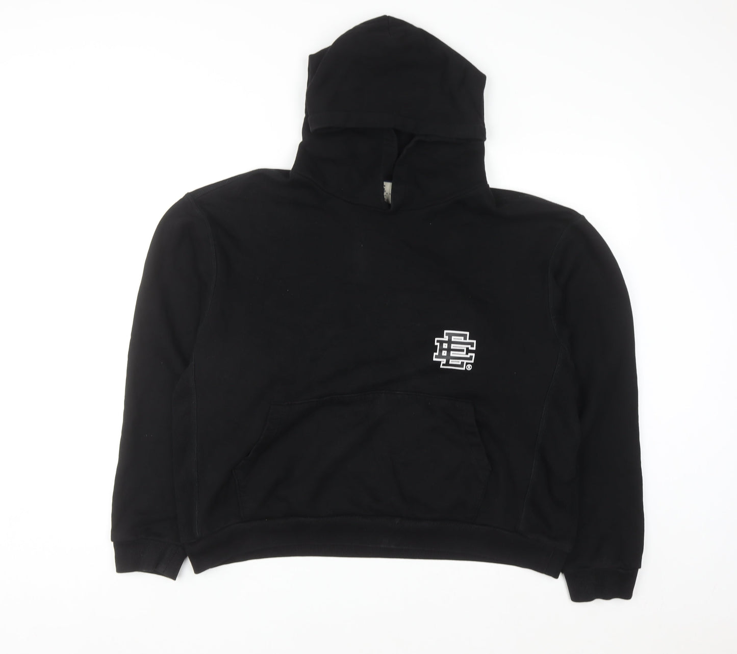 Eric Emanuel Men's Black Pullover Hoodie Medium Cotton Fleece