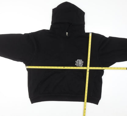 Eric Emanuel Men's Black Pullover Hoodie Medium Cotton Fleece