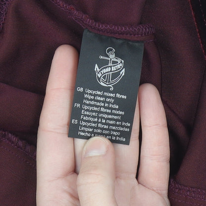 Beyond Retro Women's Brown Velvet Cropped Tank Top Size L