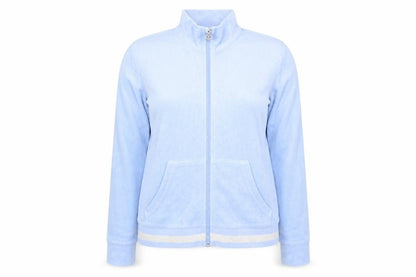 Juicy Couture Women’s Blue Track Jacket Size 16 Cotton Blend Full Zip