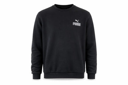 Puma Men Black M Crew Neck Pullover Sweatshirt Regular Fit