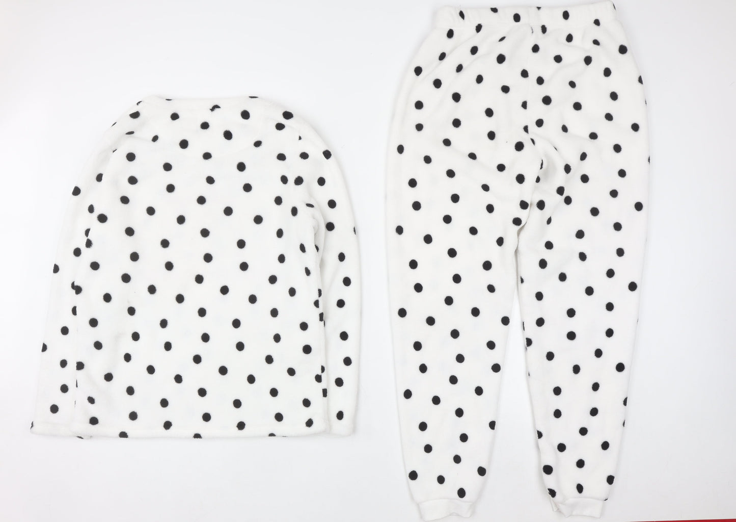 Primark Women White Fleece 101 Dalmatians Pyjama Set M