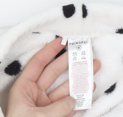 Primark Women White Fleece 101 Dalmatians Pyjama Set M