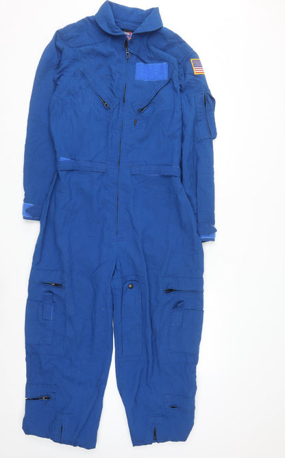 Gibson & Barnes Women's Blue Military Flight Suit Jacket Size 14