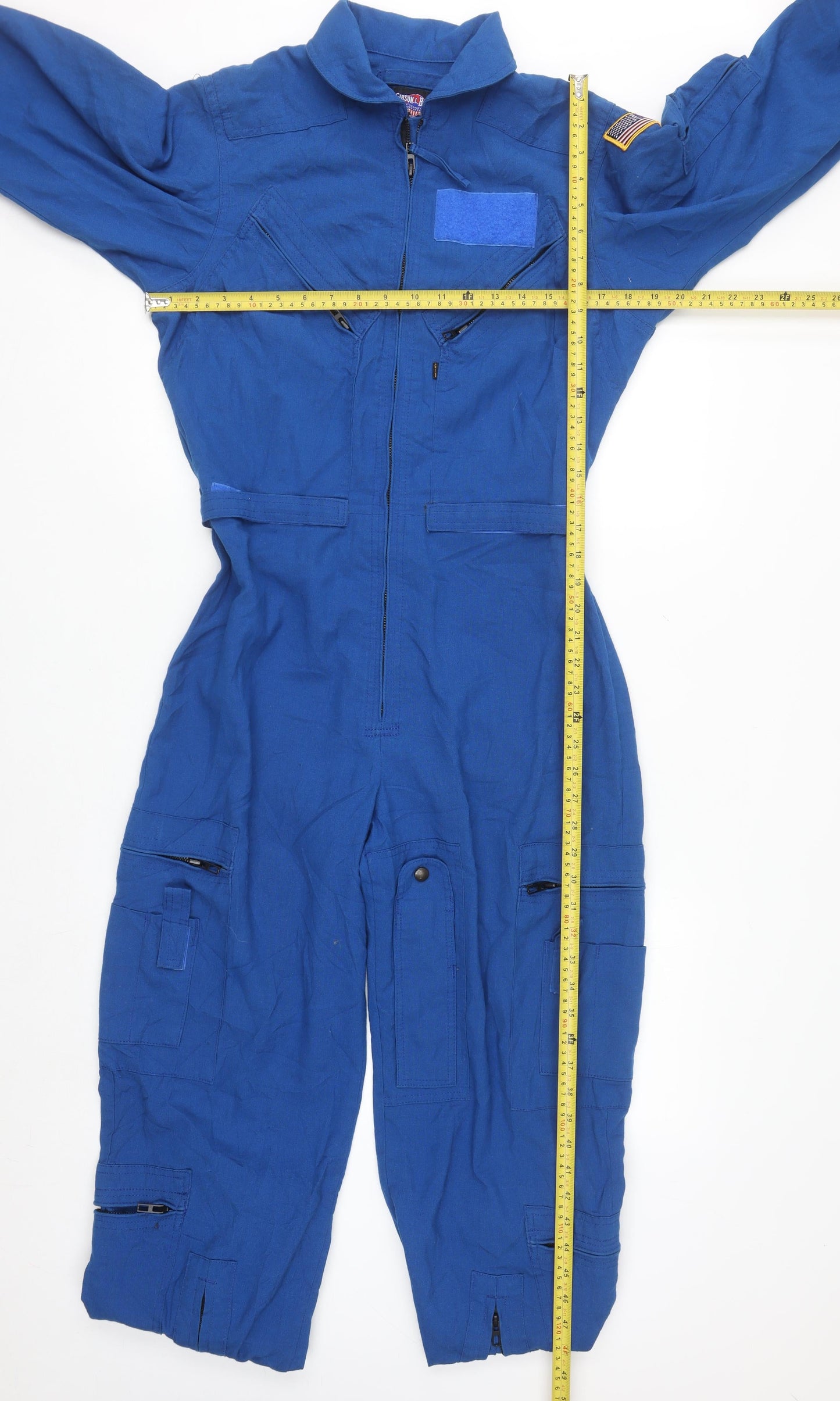 Gibson & Barnes Women's Blue Military Flight Suit Jacket Size 14