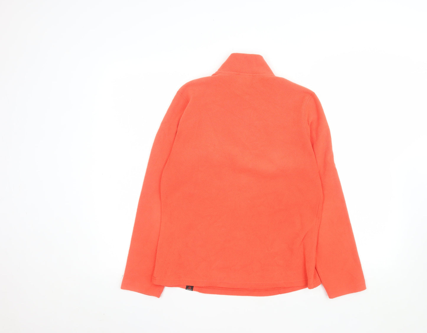 The North Face Womens Orange Fleece 1/2 Zip Pullover Jacket M