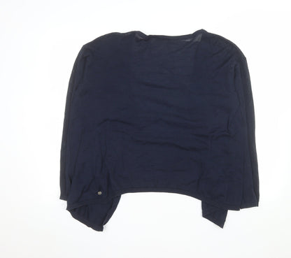 Tom Tailor Denim Women's Blue Cotton Open Cardigan XL