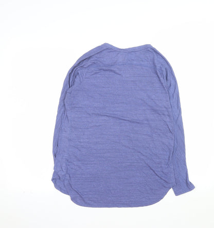 Next Women’s Blue Long Sleeve Basic T-Shirt M Regular Fit