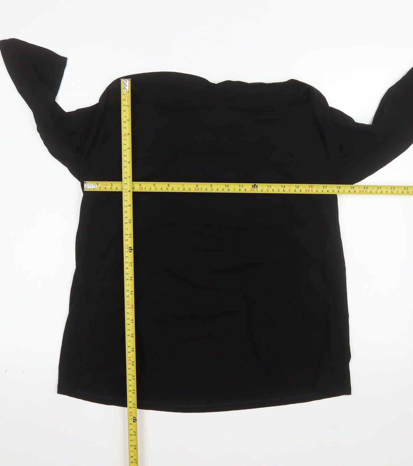 Marks and Spencer Women’s Black Jersey Boat Neck Blouse UK 22