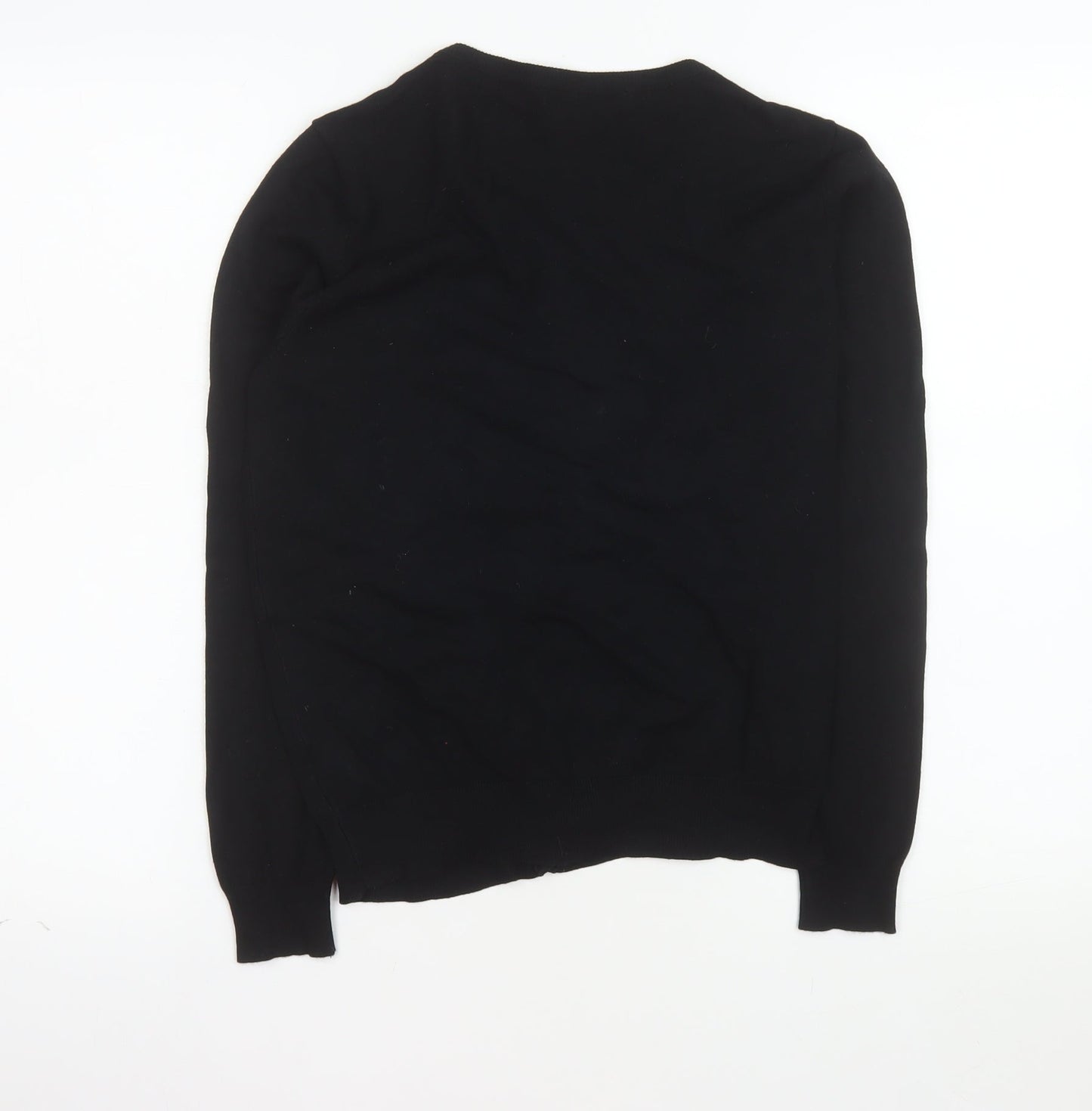 George Women's Black V-Neck Button Cardigan Size 12 Long Sleeve Knit