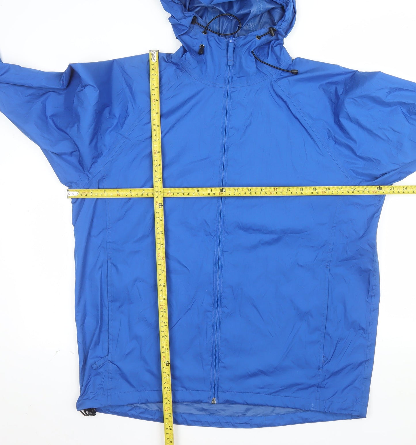 Alpine Design Men's Blue L Lightweight Hooded Windbreaker Jacket