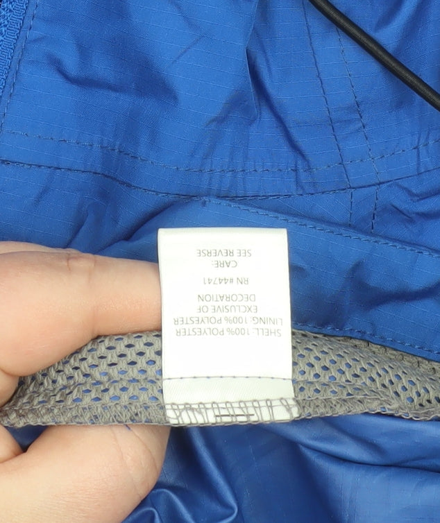 Alpine Design Men's Blue L Lightweight Hooded Windbreaker Jacket