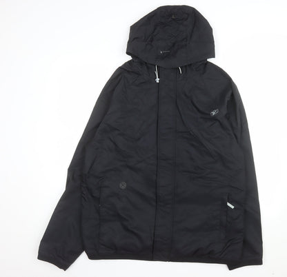Reebok Men's Black XL Windbreaker Hooded Jacket