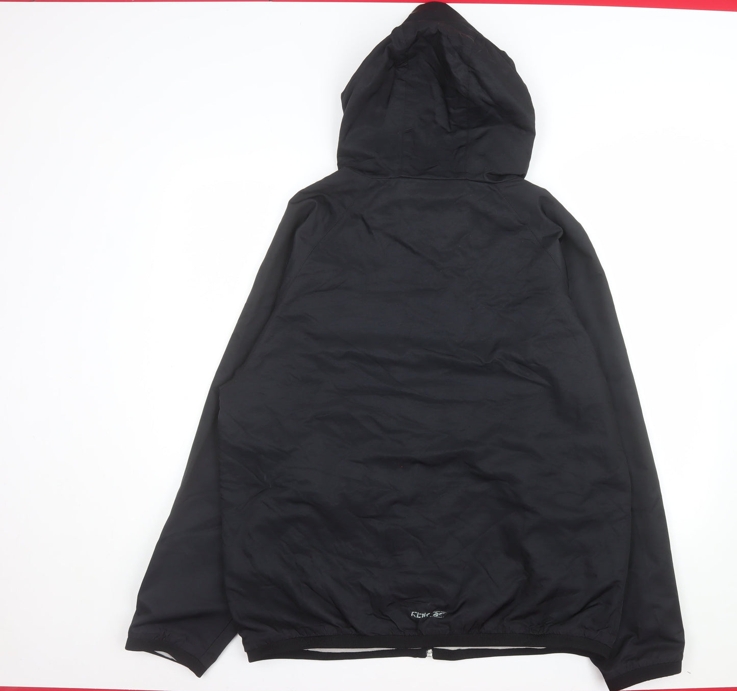 Reebok Men's Black XL Windbreaker Hooded Jacket