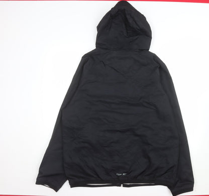 Reebok Men's Black XL Windbreaker Hooded Jacket