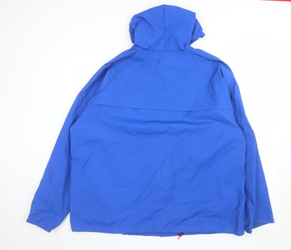 Stearns Men's Blue XL Hooded Waterproof Rain Coat Jacket