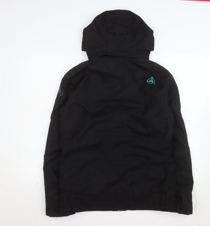 Firefly Womens Black Hooded Waterproof Ski Jacket Size M