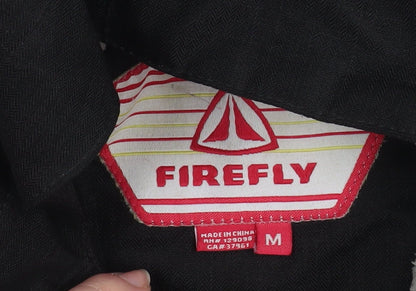 Firefly Womens Black Hooded Waterproof Ski Jacket Size M
