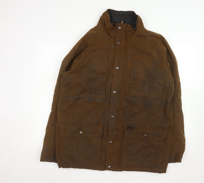 Outback Trading Men’s Brown L Anorak Waxed Cotton Jacket