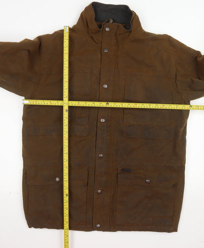 Outback Trading Men’s Brown L Anorak Waxed Cotton Jacket