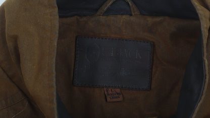 Outback Trading Men’s Brown L Anorak Waxed Cotton Jacket