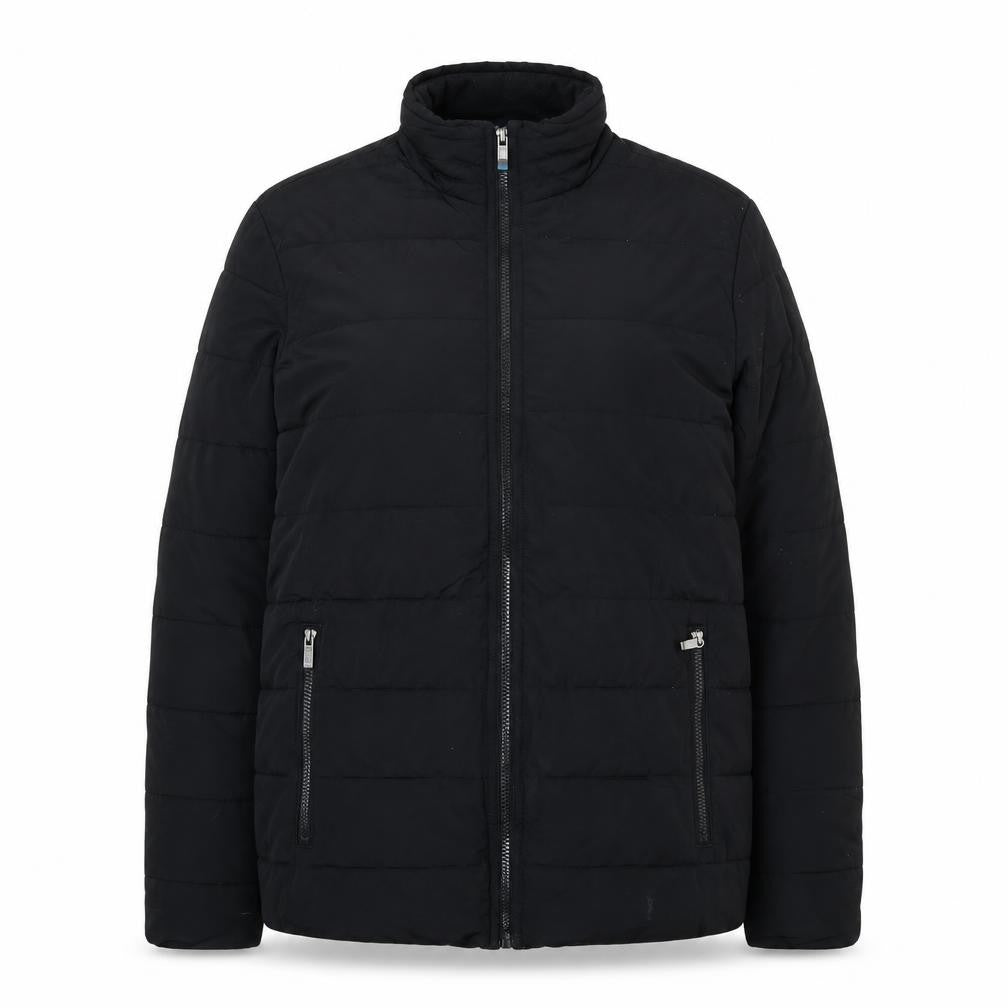 Weatherproof Women's Black Puffer Jacket M Mid-Length Lined