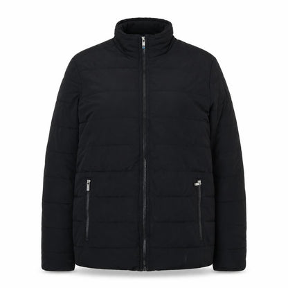 Weatherproof Women's Black Puffer Jacket M Mid-Length Lined