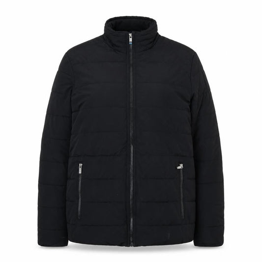 Weatherproof Women's Black Puffer Jacket M Mid-Length Lined
