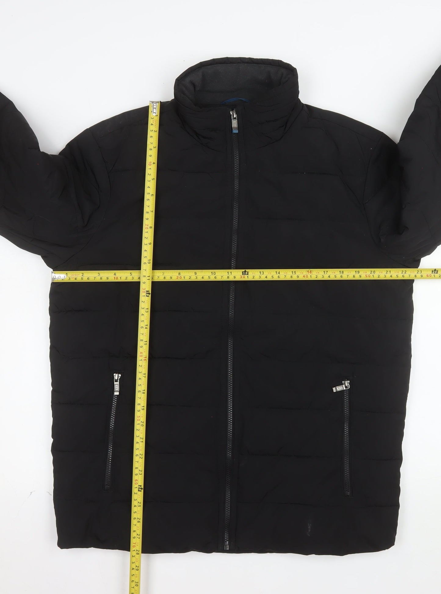 Weatherproof Women's Black Puffer Jacket M Mid-Length Lined