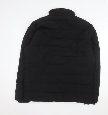 Weatherproof Women's Black Puffer Jacket M Mid-Length Lined