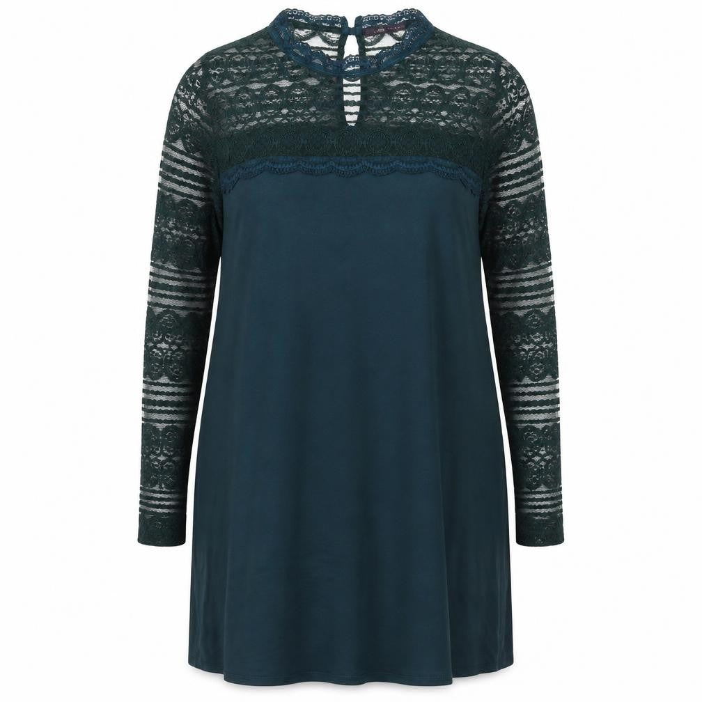 Marks & Spencer Women’s Green Lace Shift Dress Size 16
