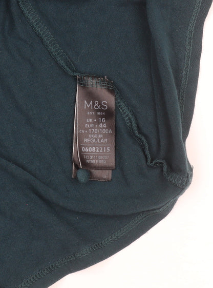 Marks and Spencer Women’s Green Lace Shift Dress Size 16