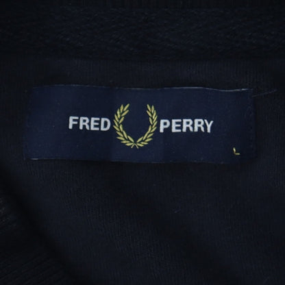 Fred Perry Men's Black Full Zip Sweatshirt Size L Classic Style