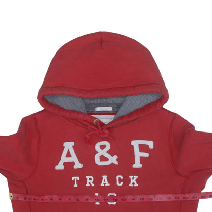 Abercrombie & Fitch Men's Red Pullover Hoodie M Muscle Fit