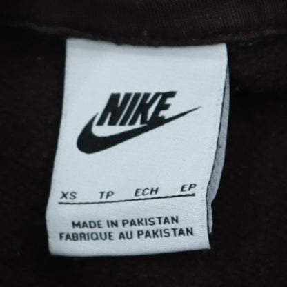 Nike Men's Brown Pullover Hoodie XS Fleece Sweatshirt