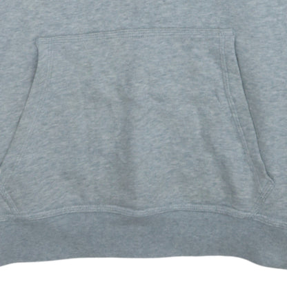 Nike Men's Grey Pullover Hoodie L Regular Fit Fleece Logo