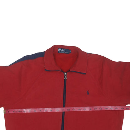 Polo Ralph Lauren Men's Red Full Zip Cotton Sweatshirt M